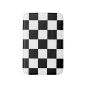 Schwarz-Weiß-Schachbrettmuster Badematte (Vorderseite Vertikal)