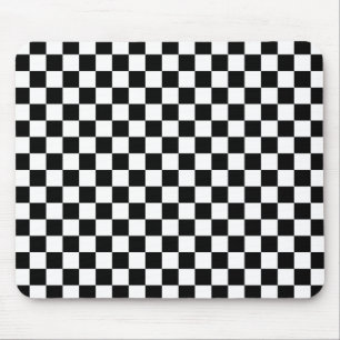 Schwarz-Weiß-Schachbrettmuster Mousepad