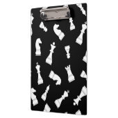 Schwarz-Weiß-Schachmuster Klemmbrett (Links)