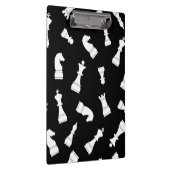 Schwarz-Weiß-Schachmuster Klemmbrett (Rechts)