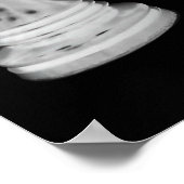 Schwarz-Weiß-Schachstrategie-Spiel Poster (Ecke)