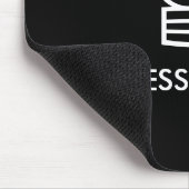Schwarz-Weiß-Schachstück-Mauskastengeschenk Mousepad (Ecke)