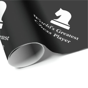 Schwarz-Weiß-Schachstück-Verpackungspapier Geschenkpapier