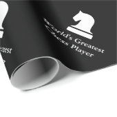 Schwarz-Weiß-Schachstückpapier Geschenkpapier (Rolleneckpunkt)