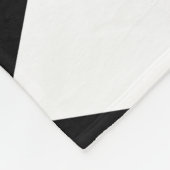 Schwarz-Weiß-Schachtel Fleecedecke (Ecke)