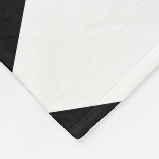 Schwarz-Weiß-Schachtel Fleecedecke (Ecke)