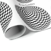 Schwarz/Weiß-Schachtel Geschenkpapier (Rolleneckpunkt)