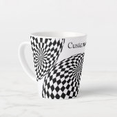 Schwarz/Weiß-Schachtel Milchtasse (Linke Ecke)