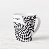 Schwarz/Weiß-Schachtel Milchtasse (Rechte Ecke)