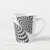 Schwarz/Weiß-Schachtel Milchtasse (Rechts)