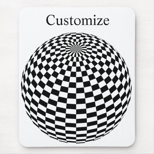 Schwarz/Weiß-Schachtel Mousepad (Vorne)