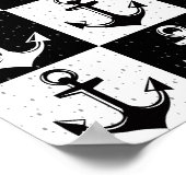 Schwarz-Weiß-Schachtel Poster (Ecke)