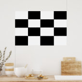 Schwarz-Weiß-Schachtel Poster (Küche)