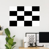 Schwarz-Weiß-Schachtel Poster (Heimbüro)