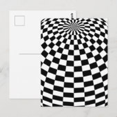 Schwarz/Weiß-Schachtel Postkarte (Vorne/Hinten)