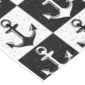 Schwarz-Weiß-Schachtel Tischdecke (Schrägansicht)