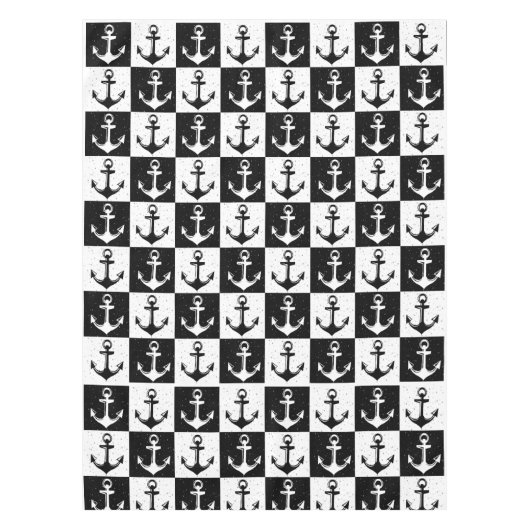 Schwarz-Weiß-Schachtel Tischdecke (Vorderseite)