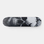 Schwarz-Weiß-Schädel - Nummernschädel-Design Skateboard (Horizontal)