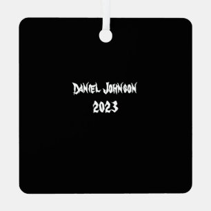 Schwarz-Weiß-Schädelverzierung Ornament Aus Metall