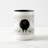 Schwarz-Weiß-Schaf-Tasse Tasse (Zentrum)