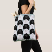 Schwarz-Weiß-Schaf-Tragetasche Tasche (Von Nahem)