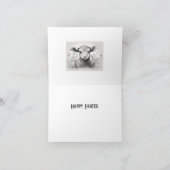 Schwarz-Weiß-Schafe in den Blume Ostern Karte (Innenseite)