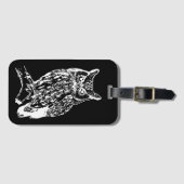 Schwarz-Weiß-Schale Gepäckanhänger (Vorderseite (Horizontal))