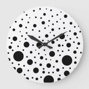 Schwarz-Weiß-Schaltkreisdesign Große Wanduhr
