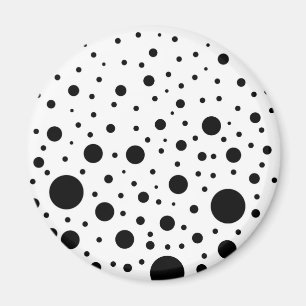 Schwarz-Weiß-Schaltkreisdesign Magnet