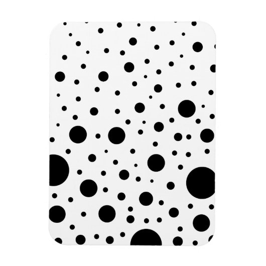 Schwarz-Weiß-Schaltkreisdesign Magnet (Vertikal)