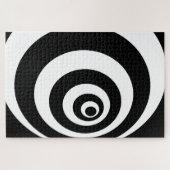 Schwarz-Weiß-Schaltkreisdesign Puzzle (Horizontal)