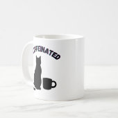 Schwarz-Weiß-Schatten des Kaffees Kunst Kaffeetasse (Vorderseite Links)