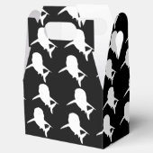 Schwarz-Weiß-Schattenhai-Walmuster Geschenkschachtel (Geöffnet)