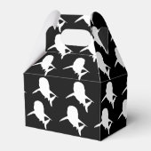 Schwarz-Weiß-Schattenhai-Walmuster Geschenkschachtel (Vorderseite)