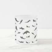 Schwarz-Weiß-Schattenhai-Walmuster Mattglastasse (Mittel)