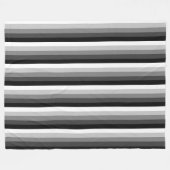 Schwarz-Weiß-Schattenstreifen Fleecedecke (Vorderseite (Horizontal))