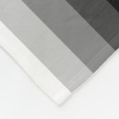 Schwarz-Weiß-Schattenstreifen Fleecedecke (Ecke)
