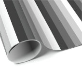 Schwarz-Weiß-Schattenstreifen Geschenkpapier (Rolleneckpunkt)