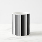 Schwarz-Weiß-Schattenstreifen Kaffeetasse (Mittel)