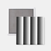 Schwarz-Weiß-Schattenstreifen Magnet (Vorderseite/Rückseite)