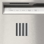 Schwarz-Weiß-Schattenstreifen Magnet (In Situ (Geschirrspüler))
