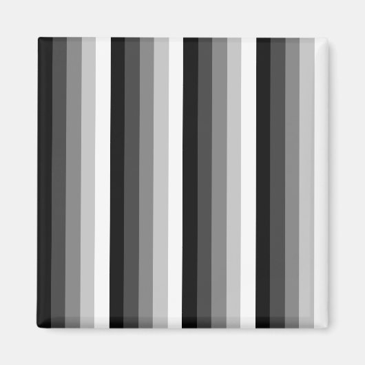 Schwarz-Weiß-Schattenstreifen Magnet (Vorne)