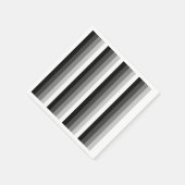 Schwarz-Weiß-Schattenstreifen Serviette (Ecke)