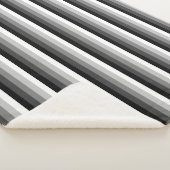 Schwarz-Weiß-Schattenstreifen Sherpadecke (3/4)