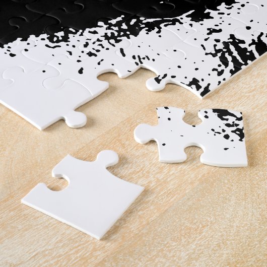 Schwarz-Weiß-Schimpanse-Pop Puzzle (Seite)