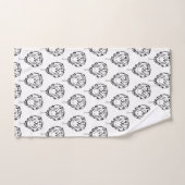 Schwarz-Weiß-Schlange Badhandtuch Set (Handtuch)