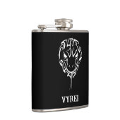 Schwarz-Weiß-Schlange Flachmann (Rechts)