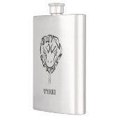 Schwarz-Weiß-Schlange Flachmann (Links)