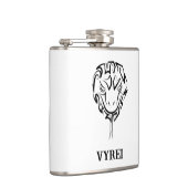 Schwarz-Weiß-Schlange Flachmann (Rechts)