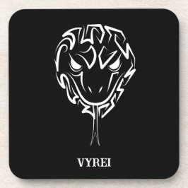 Schwarz-Weiß-Schlange Getränkeuntersetzer